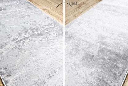 Gangtæppe 100x240 cm Grå Polyester-Polypropylen 147267
