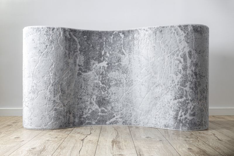 Gangtæppe 100x240 cm Grå Polyester-Polypropylen 147267
