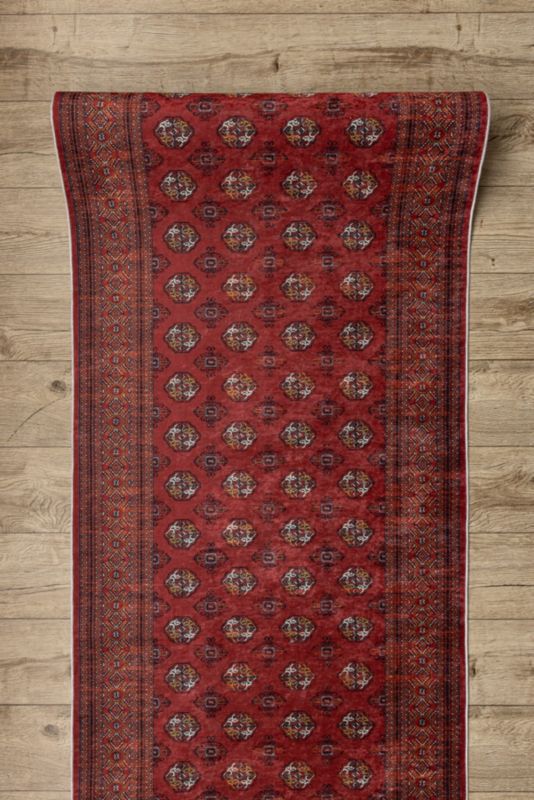 Gangtæppe 100x560 cm Rød Polyester