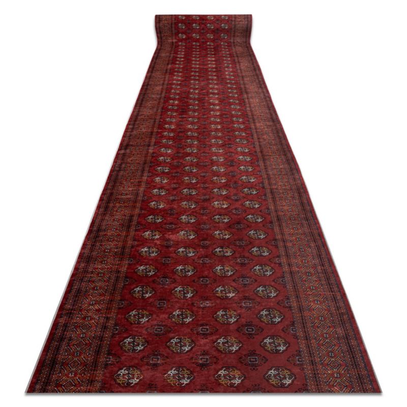 Løber 100x950 cm Rød Polyester Antiskrid
