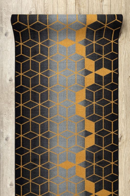Gangtæppe 110x280 cm Sort 127767