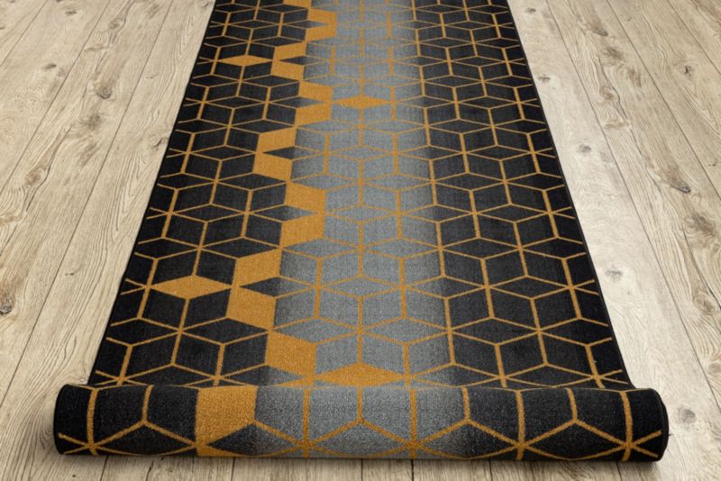 Gangtæppe 110x280 cm Sort 127767