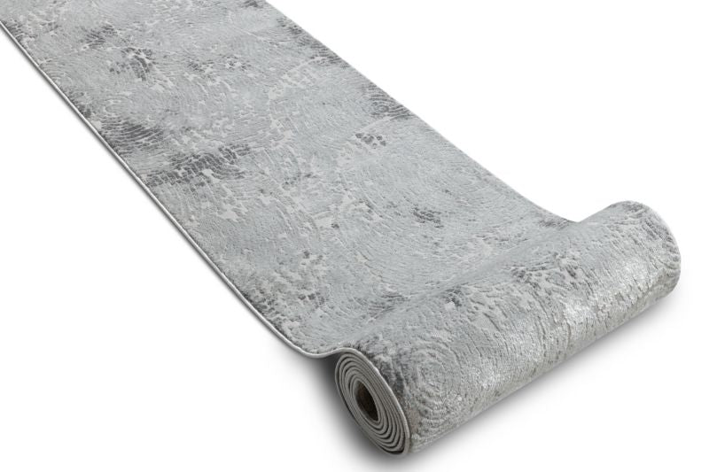 Chodnik 120x300 cm Grå Polyester og Polypropylen 149275