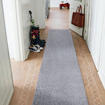 Gulvløber 50x170 cm Sølv Polypropylen