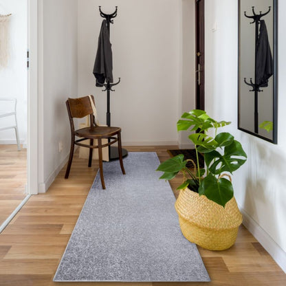 Gulvløber 50x170 cm Sølv Polypropylen