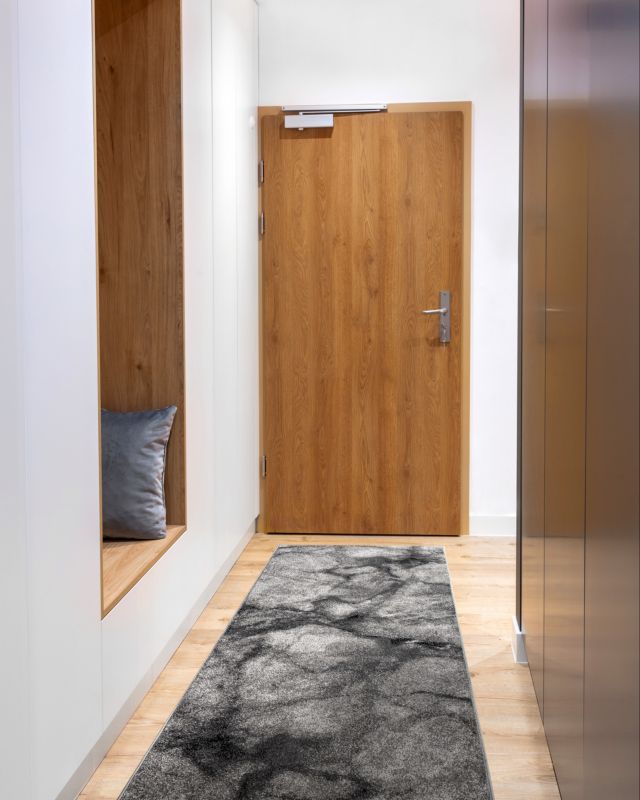 Chodnik 70x110 cm Grå Polypropylen 229386