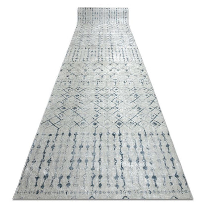 Gulvløber 80x390 cm Antiskrid Polyester Grå
