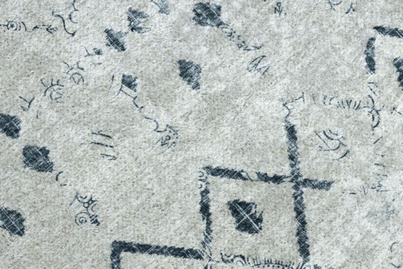 Gulvløber 80x390 cm Antiskrid Polyester Grå