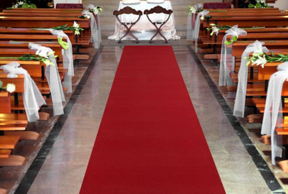 Chodnik 80x450 cm Bordo Poliamid 210409