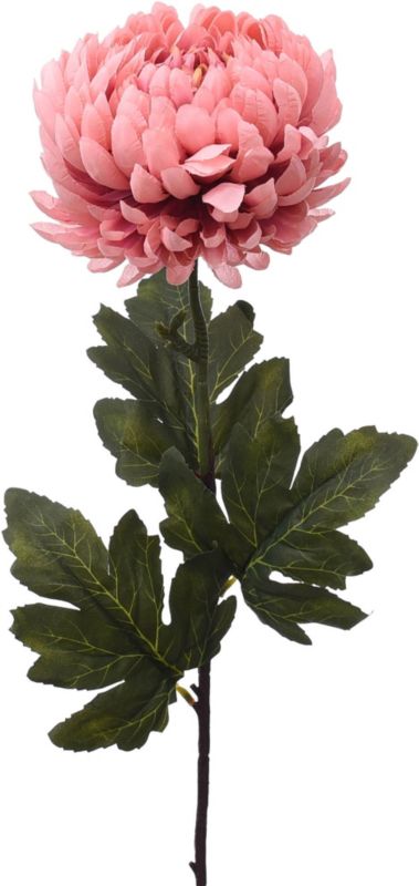 Jumi kunstig chrysanthemum enkelt lys rosa 82 cm