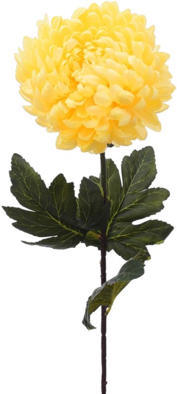 Jumi kunstig chrysanthemum enkelt gul 82 cm