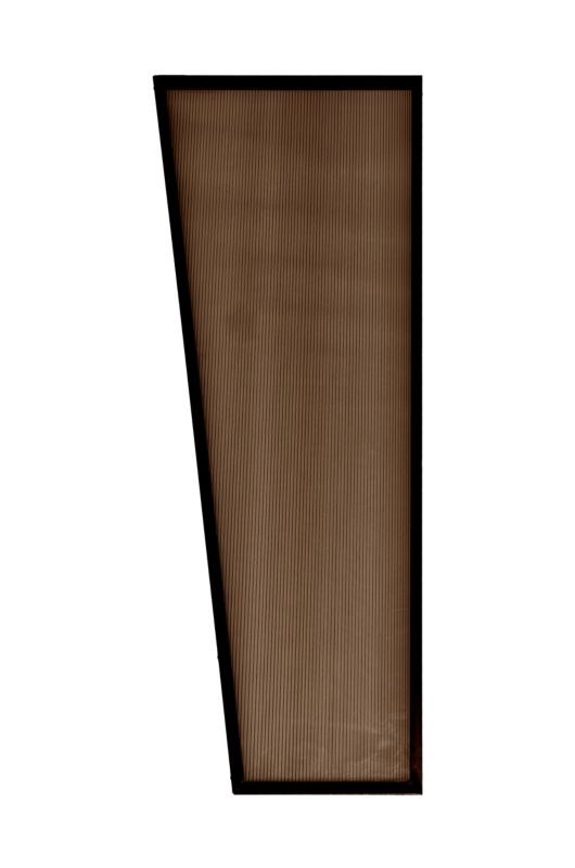 Buet Sidevæg Scala 180x50x30 cm Polycarbonat Røgfarvet 1 stk.