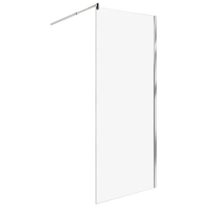 Brusevæg Ahaus 80 x 190 cm Gennemsigtig Sølv