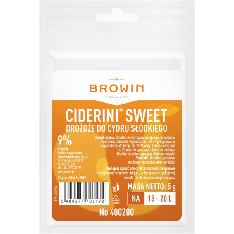 Cidergær Sweet 5 g