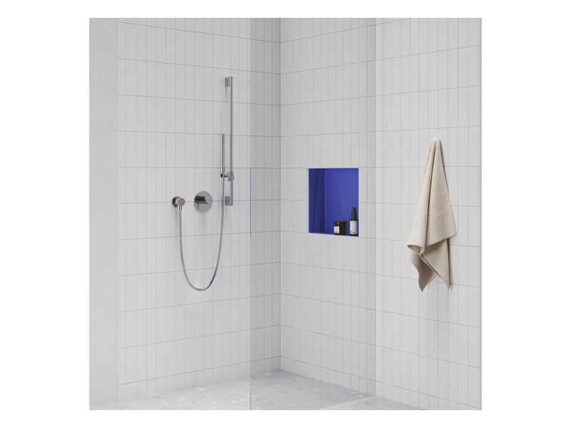Vægmonteret Bruseudløb 60x60 mm Krom | 701.00CR