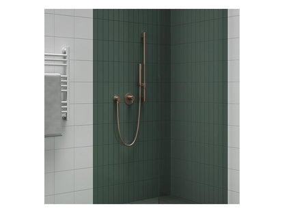 Vægmonteret Bruseudløb Børstet Rosaguld 60x60 mm