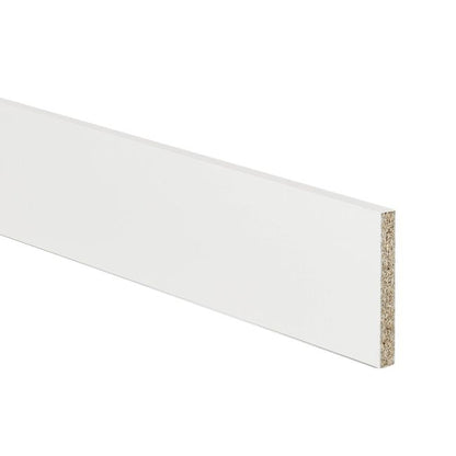 GoodHome Alisma sokkel 240 x 15 cm hvid højglans