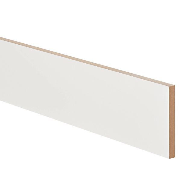 GoodHome Alpinia sokkel 15 x 240 cm mat hvid