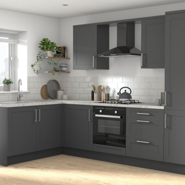 GoodHome Artemisia sokkel 242 x 15 cm mat grafit