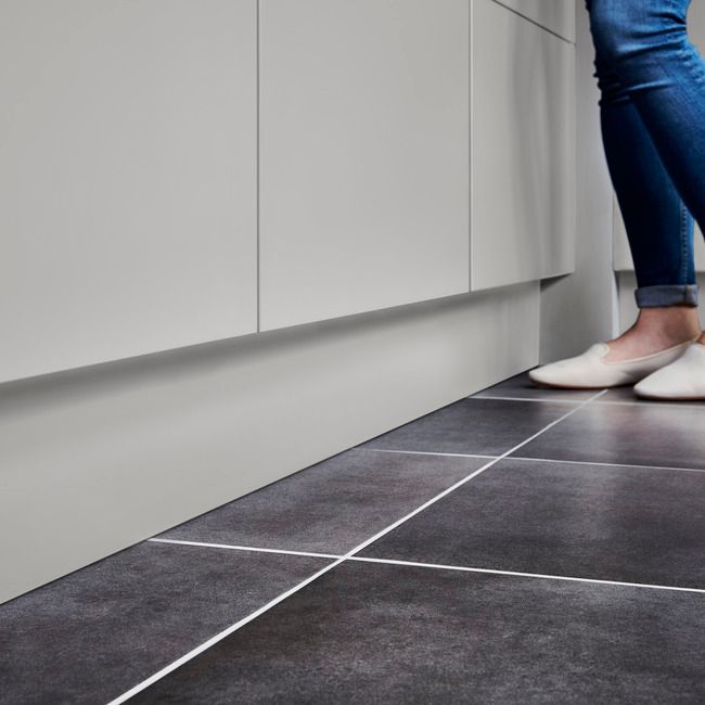 GoodHome Balsamita sokkel 242 x 15 cm mat grå