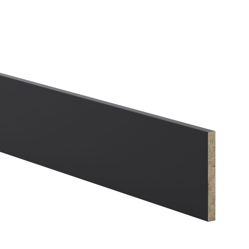 GoodHome Pasilla sokkel 242 x 15 cm mat-sort