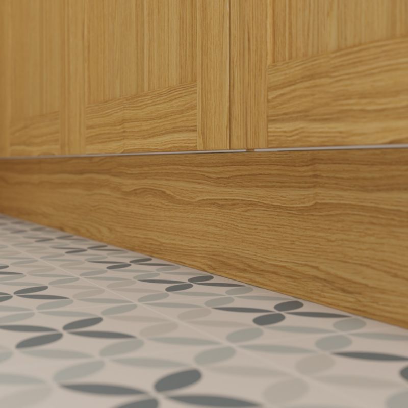 GoodHome Verbena sokkel 240 x 14,8 cm i naturlig eg