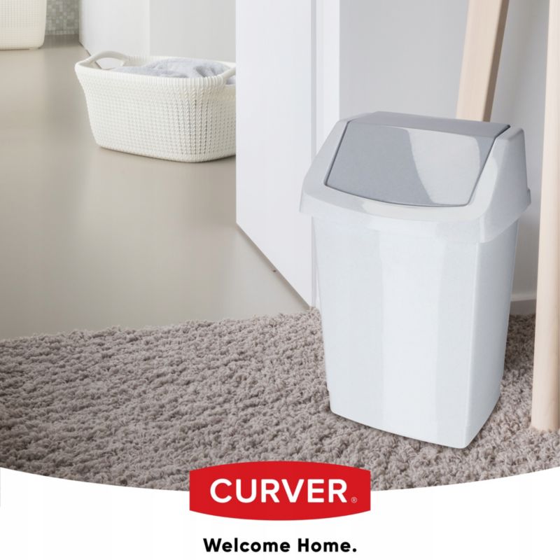 Curver vippeaffaldsspand 15 L granitgrå 1 stk.