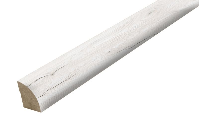 Maskeringsliste Kvartrund Komposit Sølv 217 cm