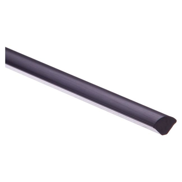 PVC Kvartrundstav 13 mm Sort 2,5 m