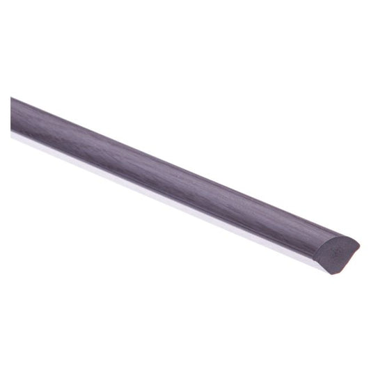 PVC kvartvalset Cezar 13 mm grå 2,5 m