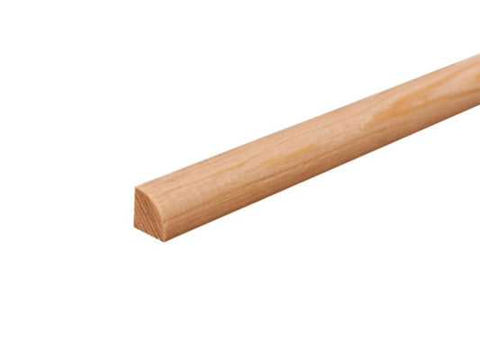 Fyrretræs kvartstav uden knaster, buet 18 x 18 x 2400 mm