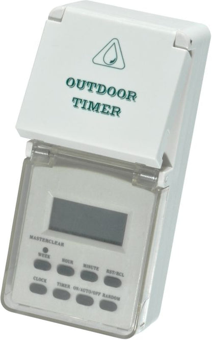 Digitalt udendørs programur med 10 funktioner