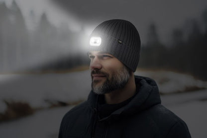 Neo Tools grafitgrå hue med LED-lygte