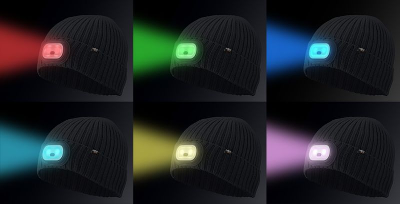 Neo Tools grafitgrå hue med LED-lygte