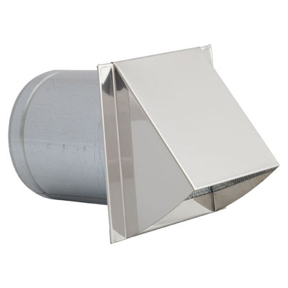 Friskluftindtag 123 mm Krom med Beskyttelsesgitter