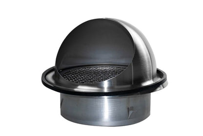 Ventilationsrist Ø200 mm Rustfrit Stål Sølv