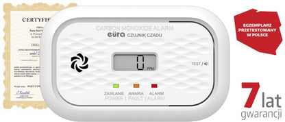 Fritstående kuliltealarm Eura CD-72A2V755 med LCD-display