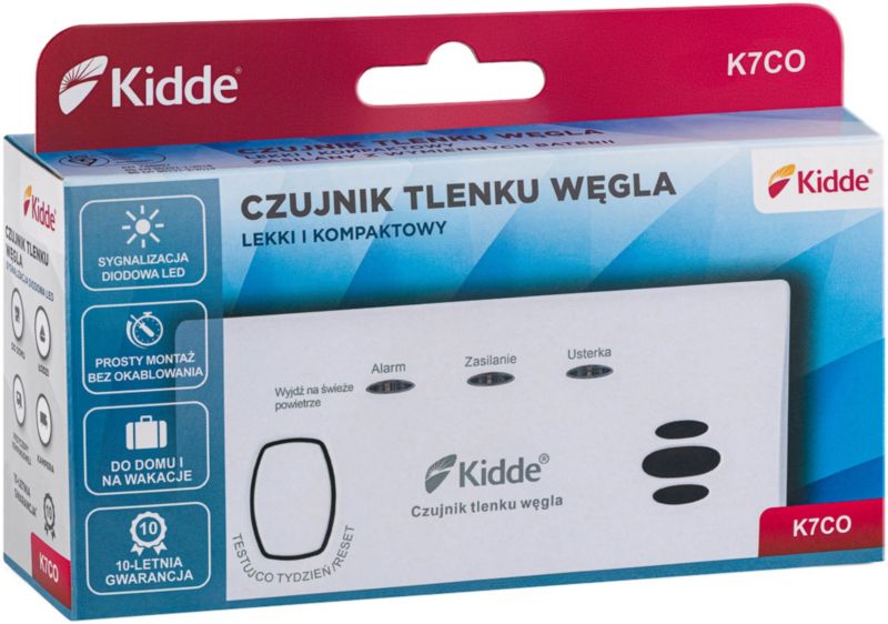Batteridrevet kuliltealarm Kidde K7CO