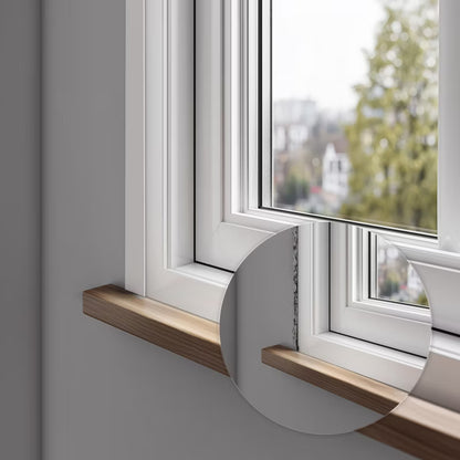 Dækkliste PVC 30 mm Selvklæbende 10 m Hvid