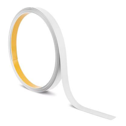 Dækliste Flad PVC 30 mm x 10 m Selvklæbende Hvid