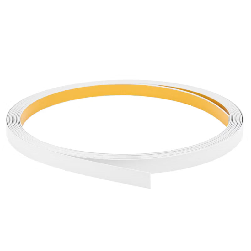 Dækliste Flad PVC 30 mm x 10 m Selvklæbende Hvid