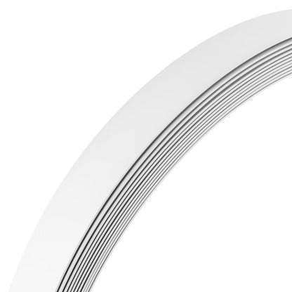 Dækliste Flad PVC 30 mm x 10 m Selvklæbende Hvid