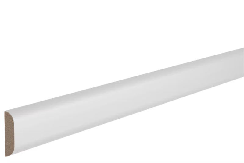 Dækliste MDF 6x47 mm 240 cm Hvid
