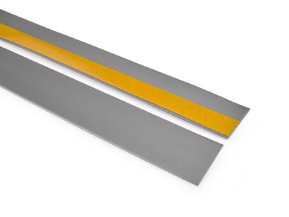 Dækliste PVC 30 mm x 5 m Sølv