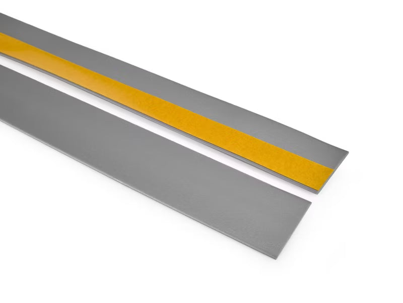 Dækliste PVC 40 mm 5 m Sølv