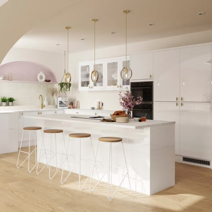 Dækpanel Højskab Stevia Garcinia 61x240 cm Hvid Blank
