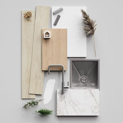 Dækpanel Stevia 64x93,4 cm Hvid Mat