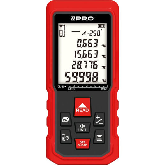 Laserafstandsmåler PRO DL-60X 60 m
