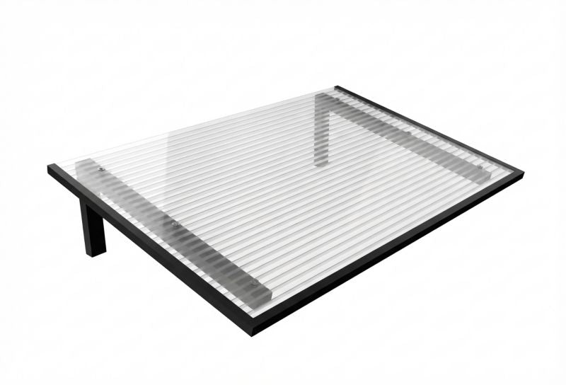 Døroverdækning Scala Plastics Buet 150x98 cm Antracit ALU7016 | 5905331550147