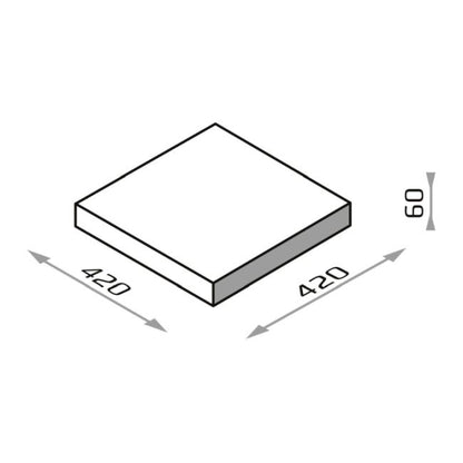 Fladt tag Joniec Gorc 6 x 42 x 42 cm pyrit